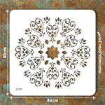 شابلون طرح ماندالا کد Z 121 ابعاد 80*80