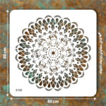 شابلون طرح ماندالا کد Z 122 ابعاد 80*80