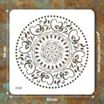 شابلون طرح ماندالا کد Z 123 ابعاد 60*60