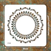 شابلون طرح ماندالا کد Z 124 ابعاد 80*80
