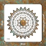 شابلون طرح ماندالا کد Z 126 ابعاد 80*80