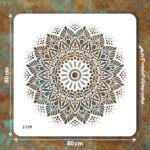 شابلون طرح ماندالا کد Z 129 ابعاد 80*80