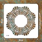شابلون طرح ماندالا کد Z 130 ابعاد 80*80