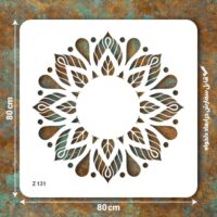 شابلون طرح ماندالا کد Z 131 ابعاد 80*80