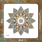 شابلون طرح ماندالا کد Z 133 ابعاد 80*80