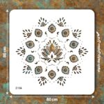 شابلون طرح ماندالا کد Z 136 ابعاد 80*80