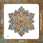 شابلون طرح ماندالا کد Z 137 ابعاد 60*60