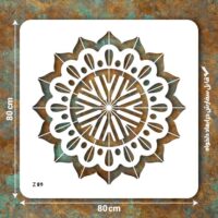 شابلون طرح ماندالا کد Z 09 ابعاد 80*80