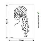 شابلون طرح هنری کد Z 178 ابعاد 40*20