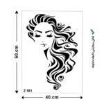 شابلون طرح هنری کد Z 181 ابعاد 60*40