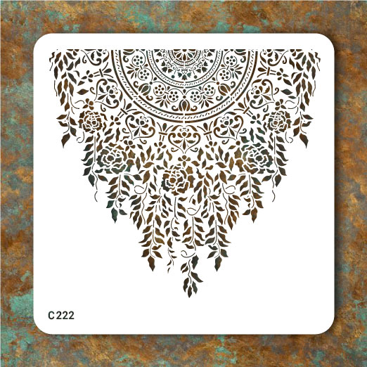 شابلون طرح ماندالا کد C 222