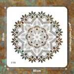 شابلون طرح ماندالا کد Z 135 ابعاد 80*80
