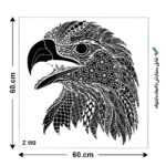 شابلون طرح حیوانات کد Z 192 ابعاد 60*60