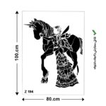 شابلون طرح هنری کد Z 194 ابعاد 80*100