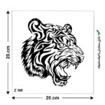 شابلون طرح ببر کد Z 195 ابعاد 20*20