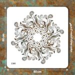 شابلون طرح ماندالا کد Z 203 ابعاد 80*80
