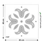 شابلون طرح مراکشی کد Z 227 ابعاد 40*40