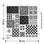 شابلون طرح تلفیقی کد Z 413 ابعاد 80*80