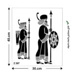 شابلون طرح هخامنشی کد Z 267 ابعاد 30*20