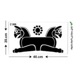 شابلون طرح هخامنشی کد Z 269 ابعاد 30*20