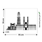 شابلون هنری طرح مسجد کد Z 279 ابعاد 50*30