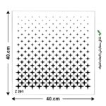 شابلون هنری کد Z 291 ابعاد 40*40