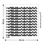 شابلون هنری کد Z 294 ابعاد 40*40