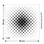 شابلون هنری کد Z 295 ابعاد 80*80