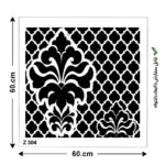 شابلون طرح هنری کد Z 304 ابعاد 60*60
