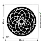 شابلون طرح هندسی کد Z 379 ابعاد 40*40