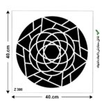 شابلون طرح هندسی کد Z 370 ابعاد 40*40