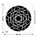 شابلون طرح هندسی کد Z 382 ابعاد 60*60