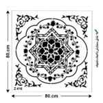 شابلون طرح پرشین کد Z 416 ابعاد 80*80