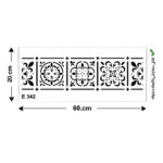 شابلون طرح پرشین کد E 342 ابعاد 60*20