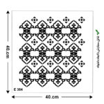 شابلون طرح پرشین کد E 354 ابعاد 40*40