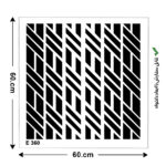 شابلون طرح هندسی کد E 360 ابعاد 60*60