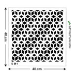 شابلون طرح هندسی کد E 361 ابعاد 40*40
