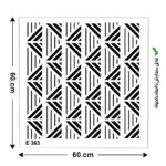 شابلون طرح هندسی کد E 363 ابعاد 60*60