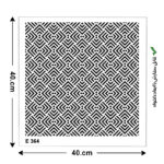 شابلون طرح هندسی کد E 364 ابعاد 40*40