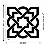 شابلون طرح کاشی ومربع کدJ 85 ابعاد 30*30