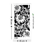 شابلون طرح گل کد Z 643 ابعاد 40*80