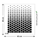 شابلون طرح هندسی کد E 382 ابعاد 40*40