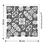 شابلون طرح پرشین کد E 385 ابعاد 60*60
