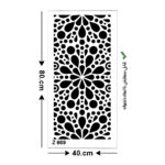 شابلون طرح گلبرگ کد Z 669 ابعاد 80*40