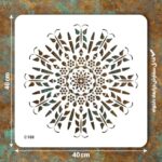 شابلون طرح  ماندالا C 188 ابعاد 40*40