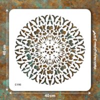 شابلون طرح  ماندالا C 190 ابعاد 40*40