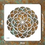 شابلون طرح  ماندالا C 191 ابعاد 40*40