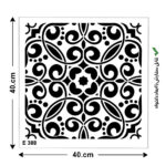 شابلون طرح پرشین  کد E 388 ابعاد 40*40