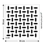 شابلون طرح پرشین فلز E 394 ابعاد 30*30