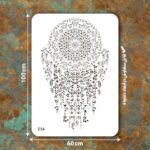 شابلون طرح ماندالا Z 54 ابعاد 60*100
